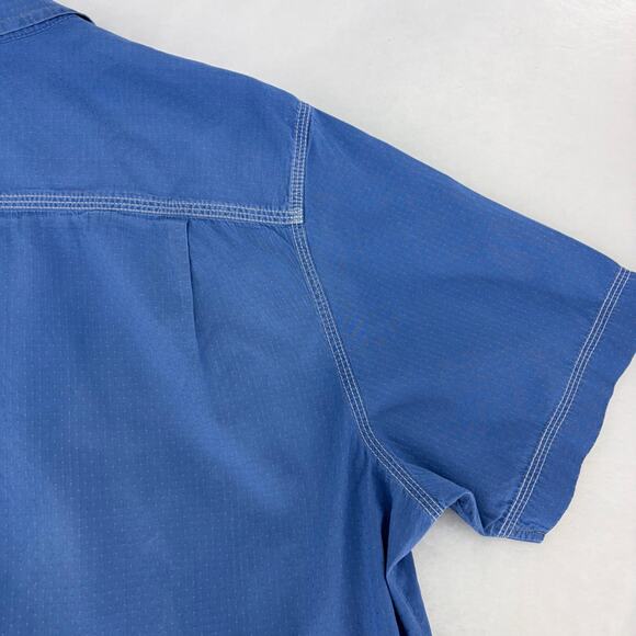 Tommy Bahama RELAX Island Blue Short Sleeve Button Down Shirt Size S Approx - Picture 10 of 15